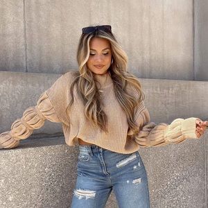 NWOT bubble sleeve sweater